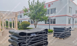 六个1.5×7米七帘八胶船舶下水气囊(QN1560-7)托盘包装发湖北专线到宜昌夷陵江森船务