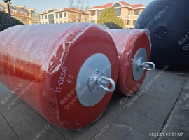 尺寸外观工厂检验:2250kg净浮力海面拖拉浮筒浮体浮标(FB2250)