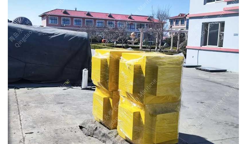 西北工业大学在永泰长荣工厂定制的百米水深浮体材料浮块