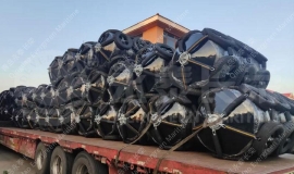 720个泡沫填充实心护舷FF1020发货将应用于俄罗斯北极项目