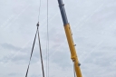 两个4.5×6.4米的横滨式大型充气橡胶护舷船舶靠球装40开顶(KQ4564)发往乌拉圭