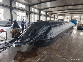 1.8×18米锦纶七层船舶下水气囊0.14Mpa(qn18180-7)车间自检尺寸外观气密压力
