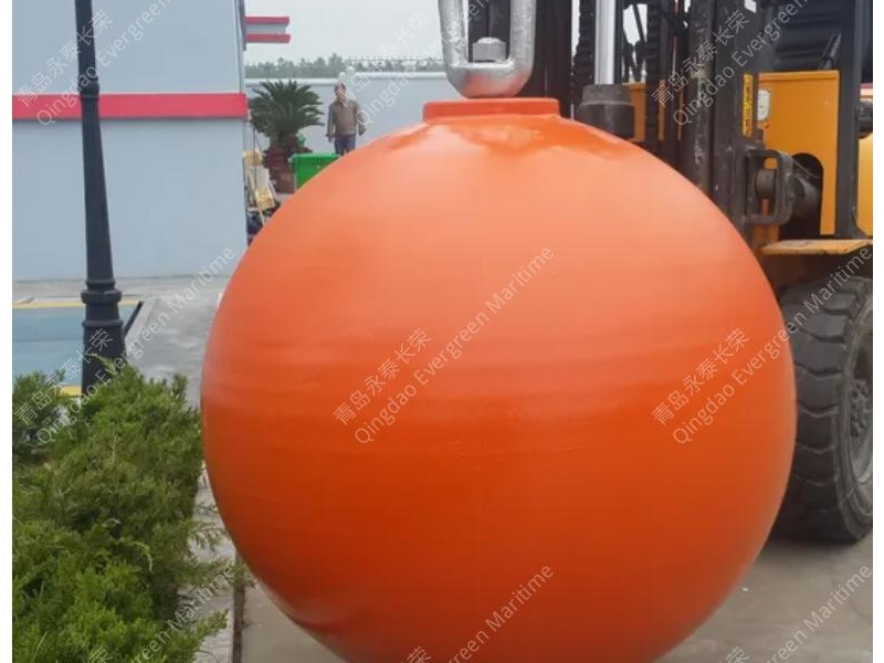 青岛永泰长荣直径1米的球型深海浮体材料浮标浮筒圆球状