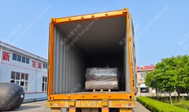 青岛永泰长荣两只3×20米的船舶上排下水气囊(qn30200)装20小柜发货