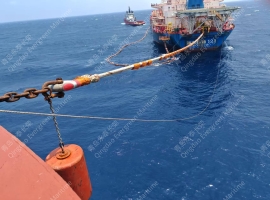青岛永泰长荣系泊浮标浮体摩擦链浮筒在海洋石油111、海油石油121和海油石油118应用