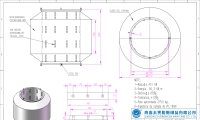 直径2.74米，高度2.43米的甜甜圈护舷（donut fender）图纸