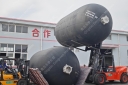 青岛永泰3.3×6.5米潜艇专用半潜充气橡胶护舷图纸及在潜艇中的应用