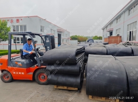 10个1.5×18米和6个2×18米的船舶下水气囊(qn15180&qn20180)装40柜发美国