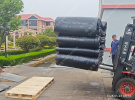 1.5×10和1.5×17米船舶上排下水气囊(qn15100-8&qn15170-8)装20小柜发往印度